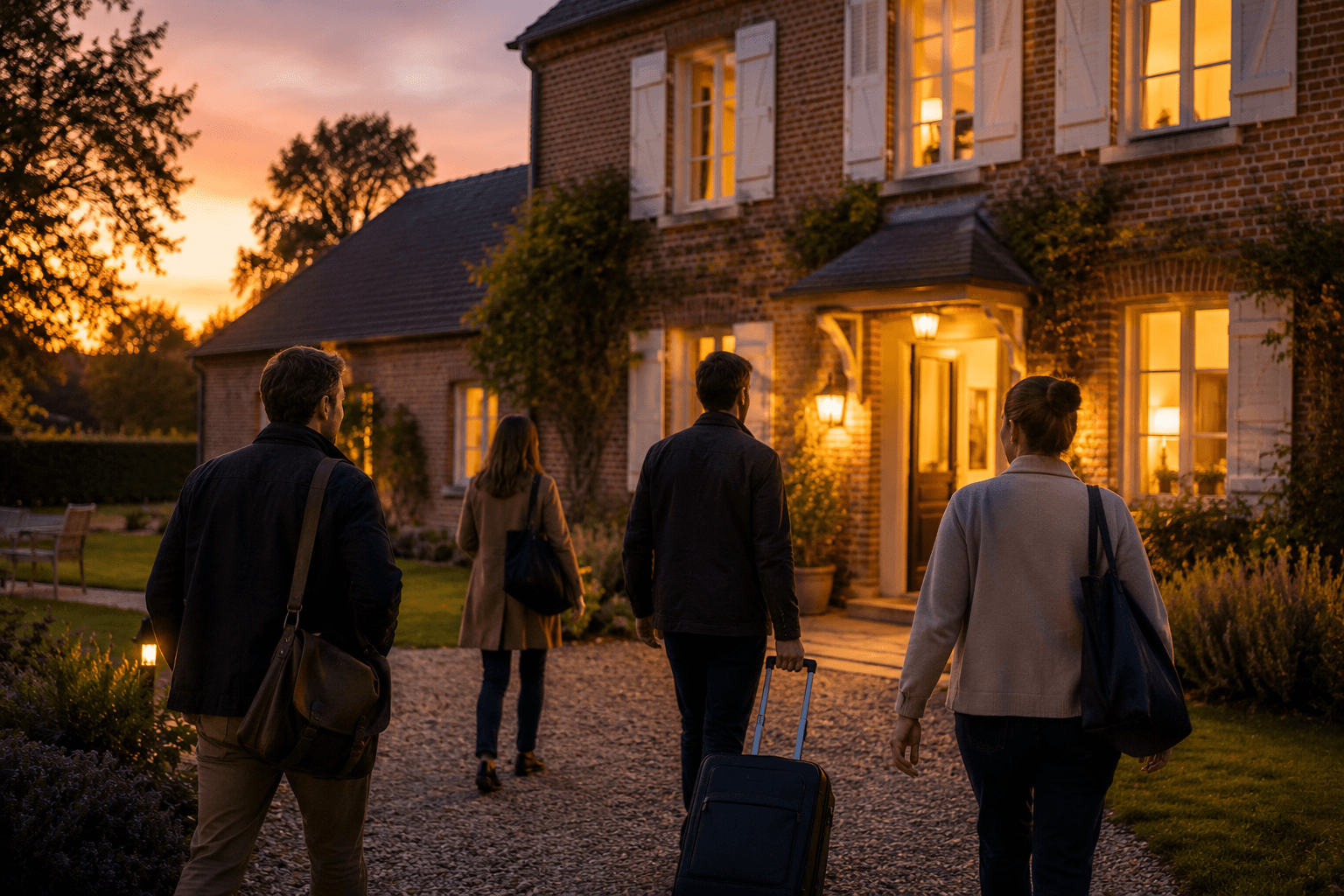 Intérieur convivial du Gîte Lycot